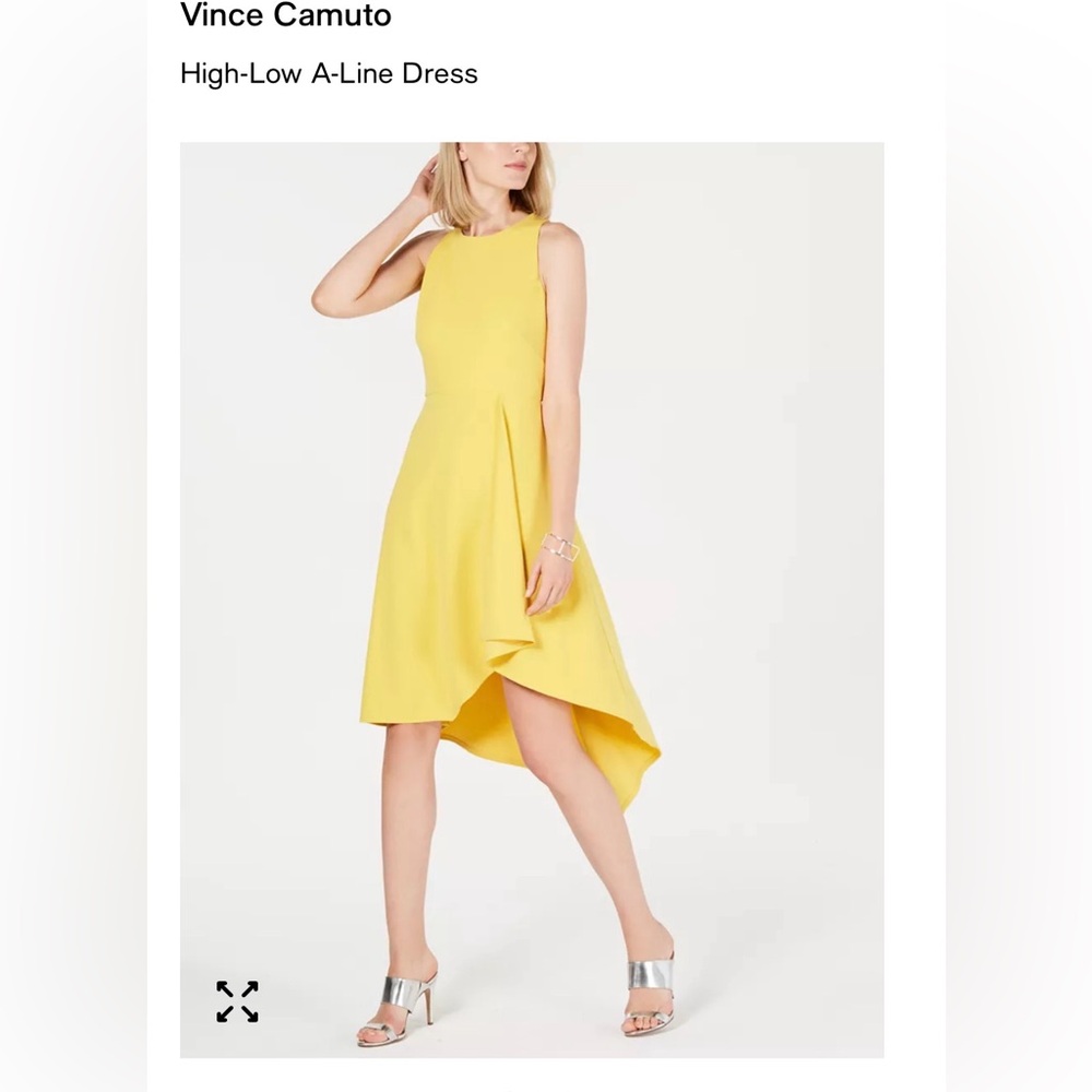 Gorgeous Vince Camuto High Low Yellow Dress